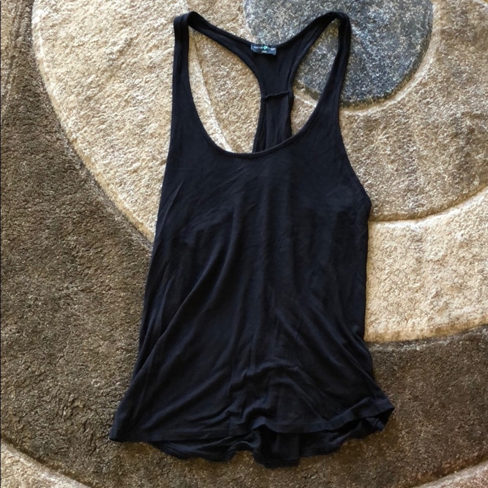 Black racerback tank top